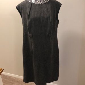 Dress Barn sleeveless gray dress. Great for the office.